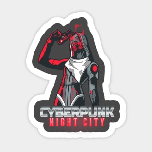 Cyberpunk Night City Sticker